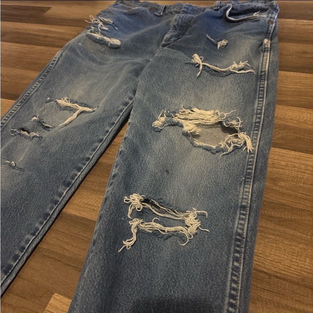 Vintage Wrangler Distressed Denim Jeans